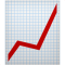 Business growth chart icon